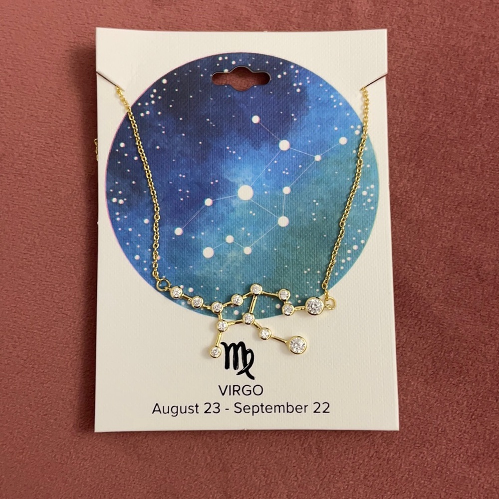Virgo When Stars Align Constellation Astrology GOLD Necklace ♍… - Picture 9 of 9